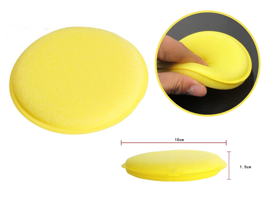 [HCM]Mút Thoa Hóa Chất Chăm Sóc Xe  Mút Tròn Đánh Sáp Bọt Biển