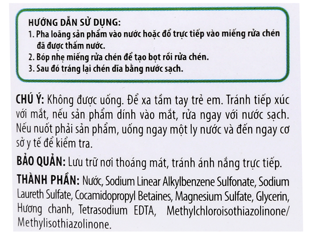 Nước rửa chén POWER100 hương chanh, trà xanh khử mùi tanh can 1.4 kg