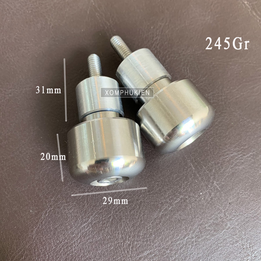 Gù Inox Gắn Tay Lái Xe Máy Mẫu S1, S3 [ 1 Đôi ]