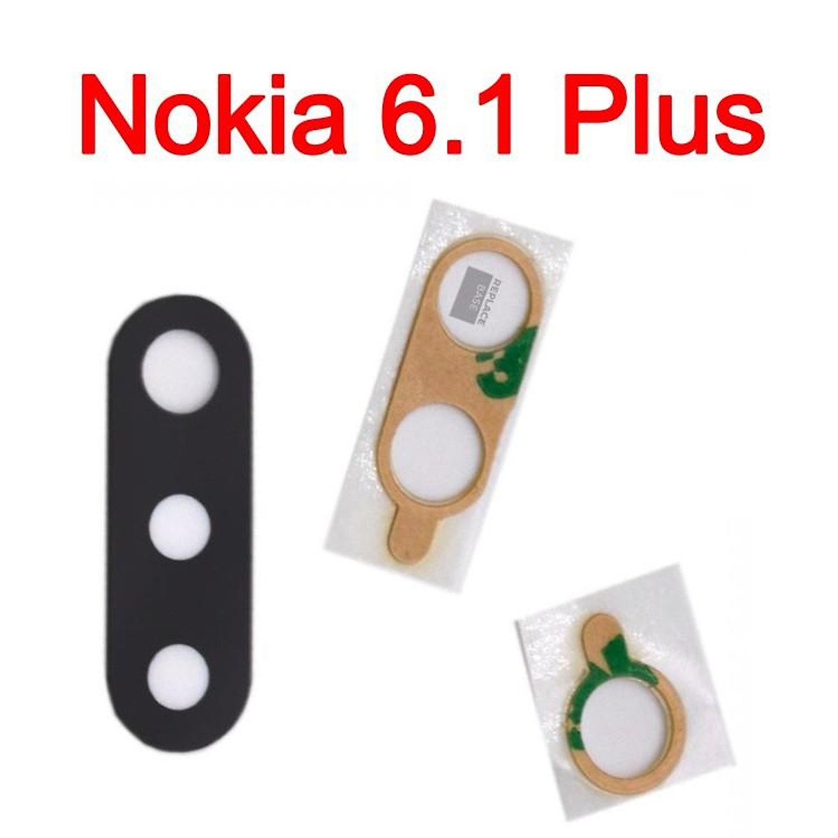 Back camera glass for Nokia 6.1 plus replacement parts