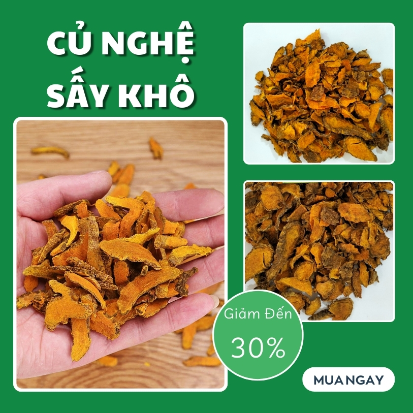 [Hàng mới về] Nghệ sấy khô túi lớn loại 500g - Thảo Dược Tấn Phát