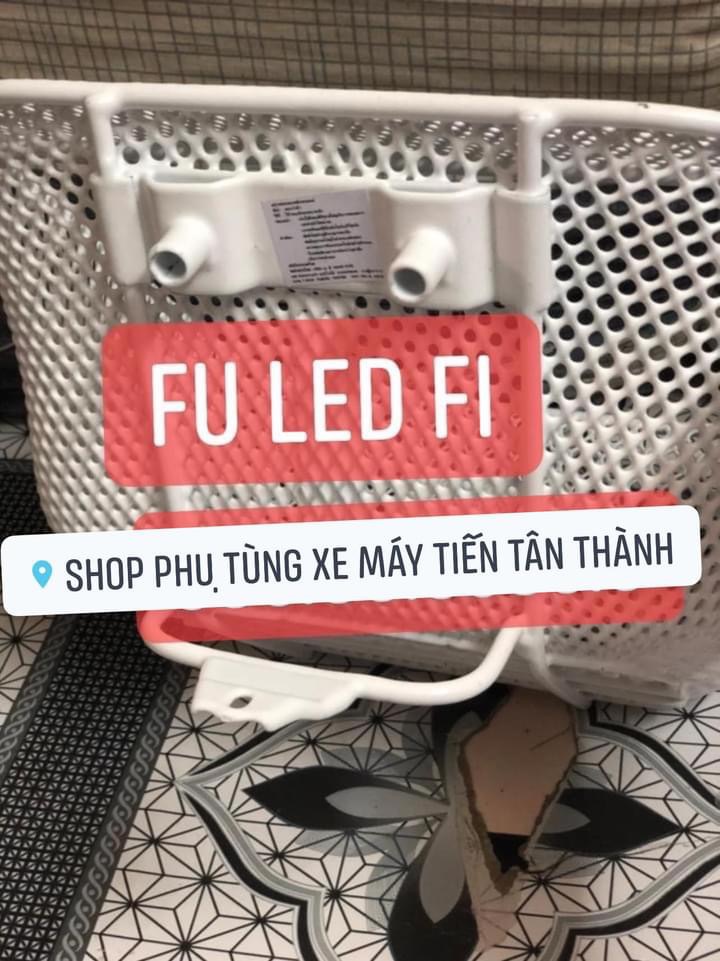Rổ nhựa Xe máy WAVE FULED RS 100 MÀU TRẮNG