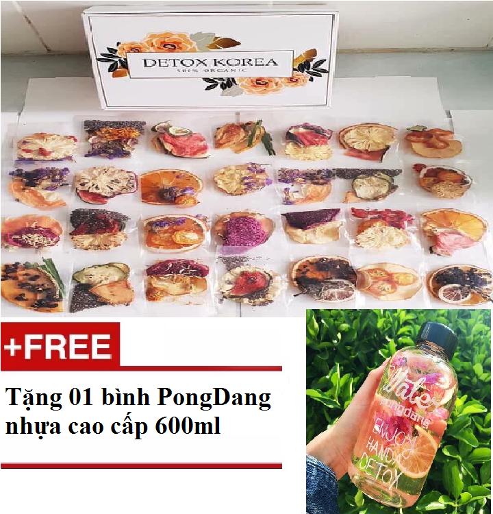 [HCM] set detox material process 30 pack full VIP-Gift 1 vase pongdang 600ml plastic high canvas bag box-P shop VN