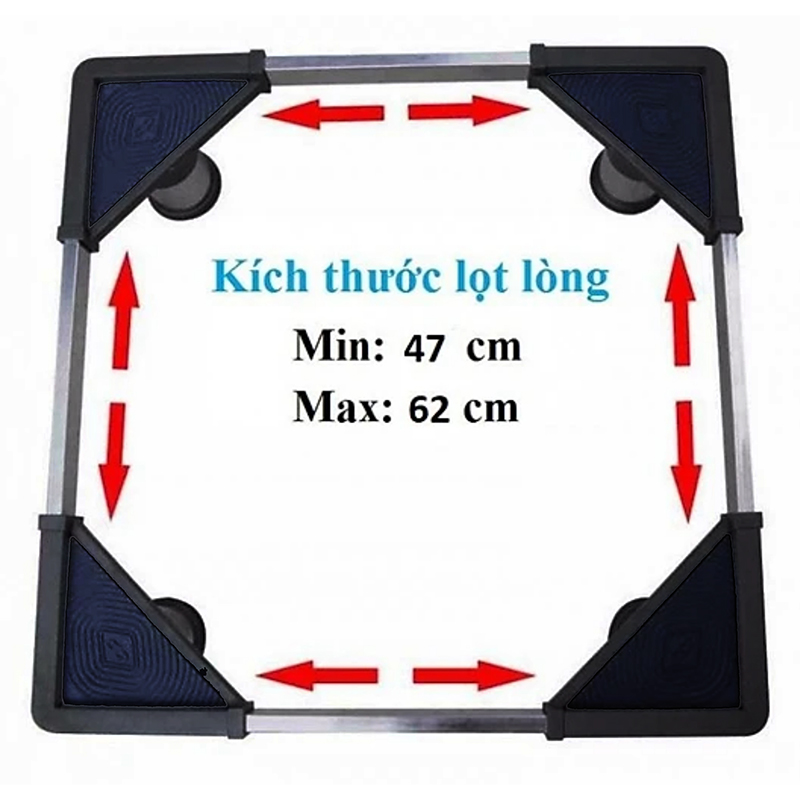Đế kê kê tủ lạnh máy giặt - Inox cao cấp