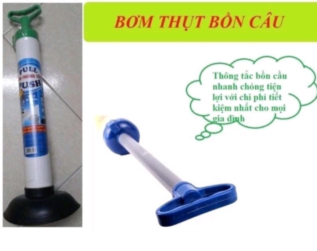 BƠM THỤT THÔNG TẮC CỐNG BỒN CẦU, CỐNG