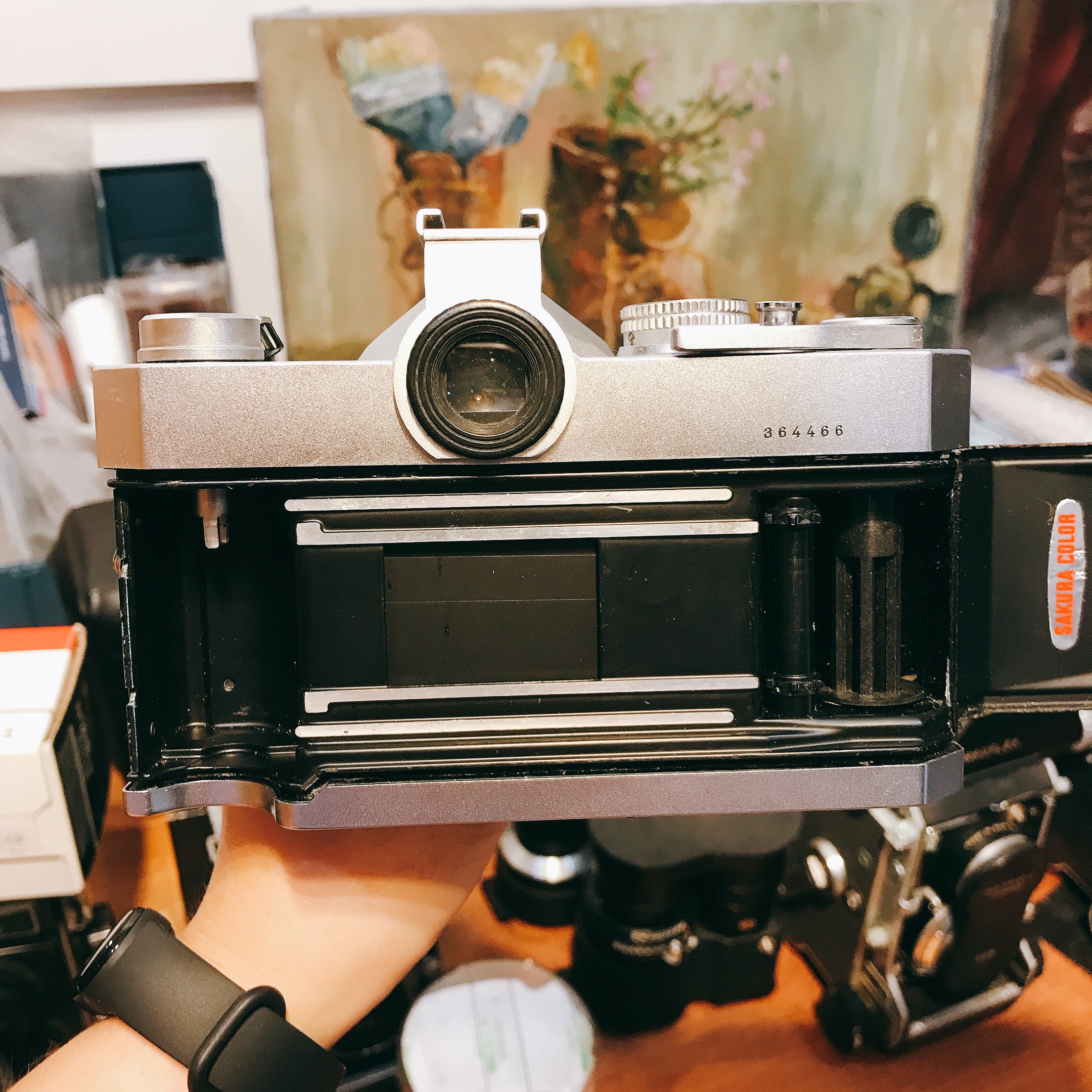 Máy ảnh phim Konica FTA hư đo sáng Kèm lens