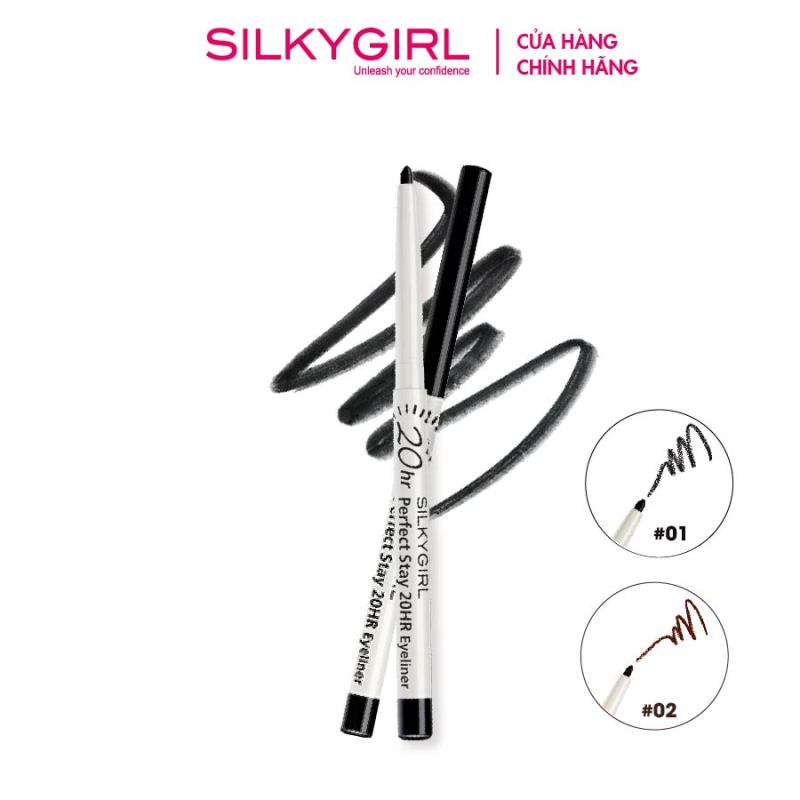 Chì Kẻ Viền Mắt Silkygirl Perfect Stay 20HR Eyeliner 0.28g