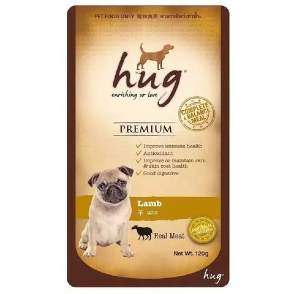 Pate Cho Chó Hug Bổ Sung Chất Xơ 120g