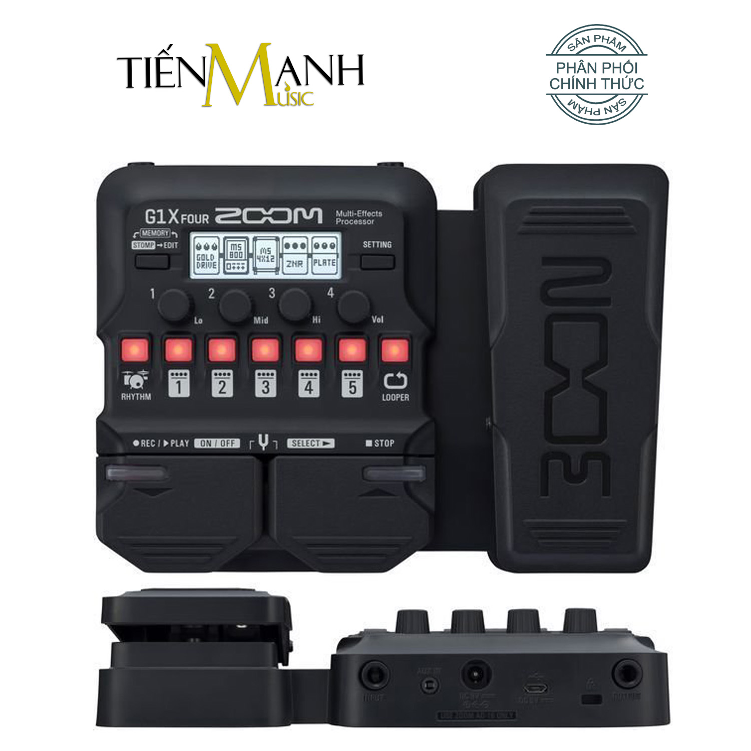 Zoom electric guitar multi effect g1x four