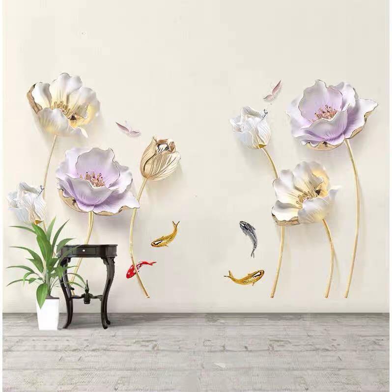Decal dán tường Hoa sứ trắng- H20-flowerdecal-Scenedecal