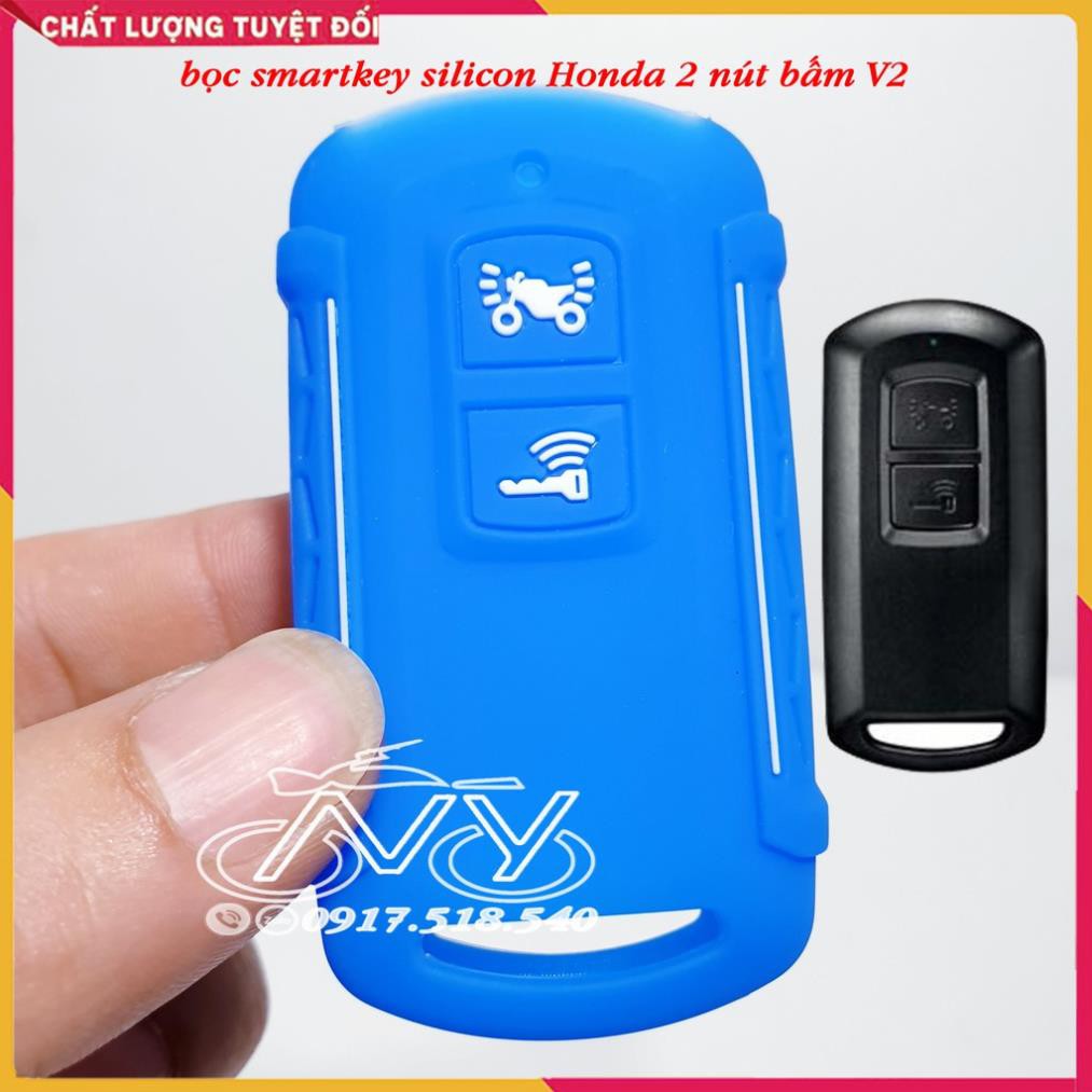 Bọc Smartkey Honda Airblade, Vision, Lead, Vario Mẫu silicon dầy (Mẫu V2)