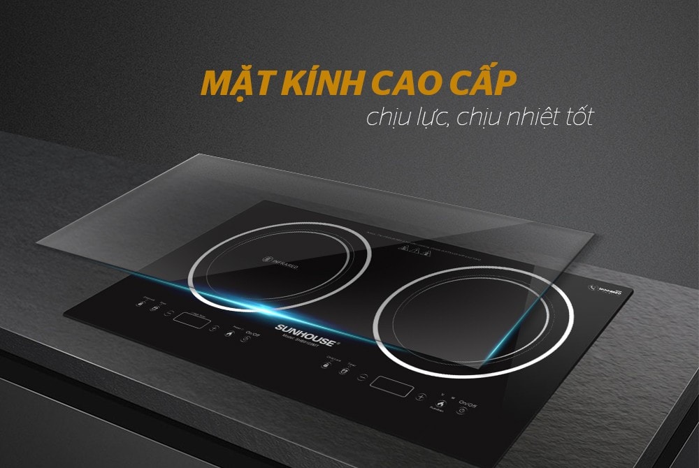 Bếp đôi từ-hồng ngoại Sunhouse SHB9103MT