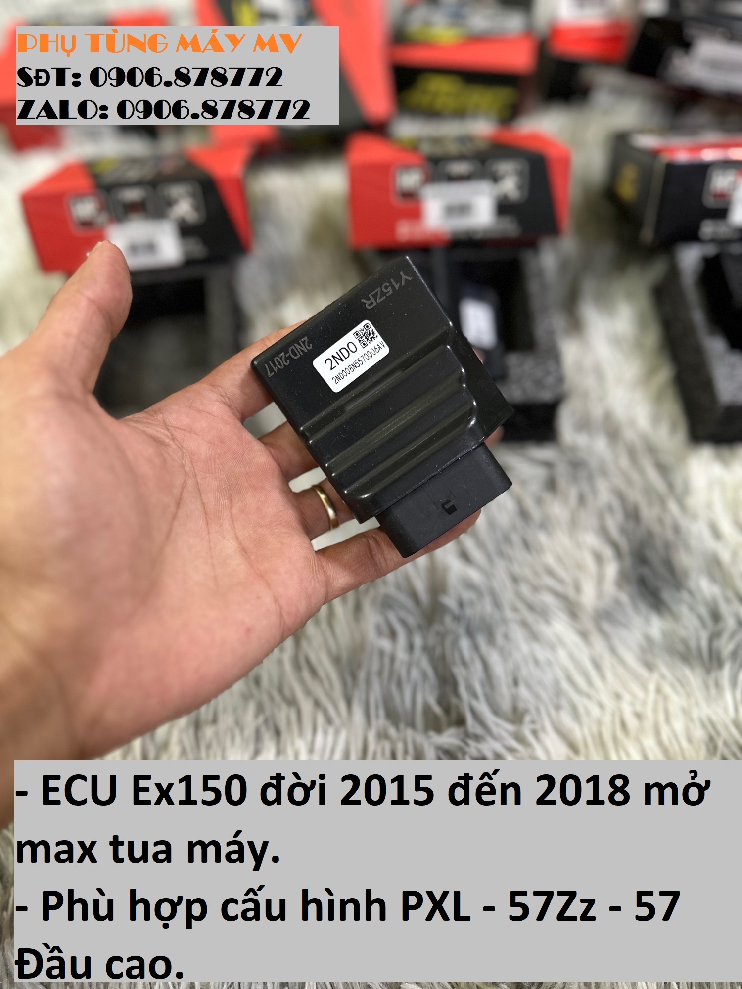 Ecu ATE mở max tua dành cho xe Ex150/Winner
