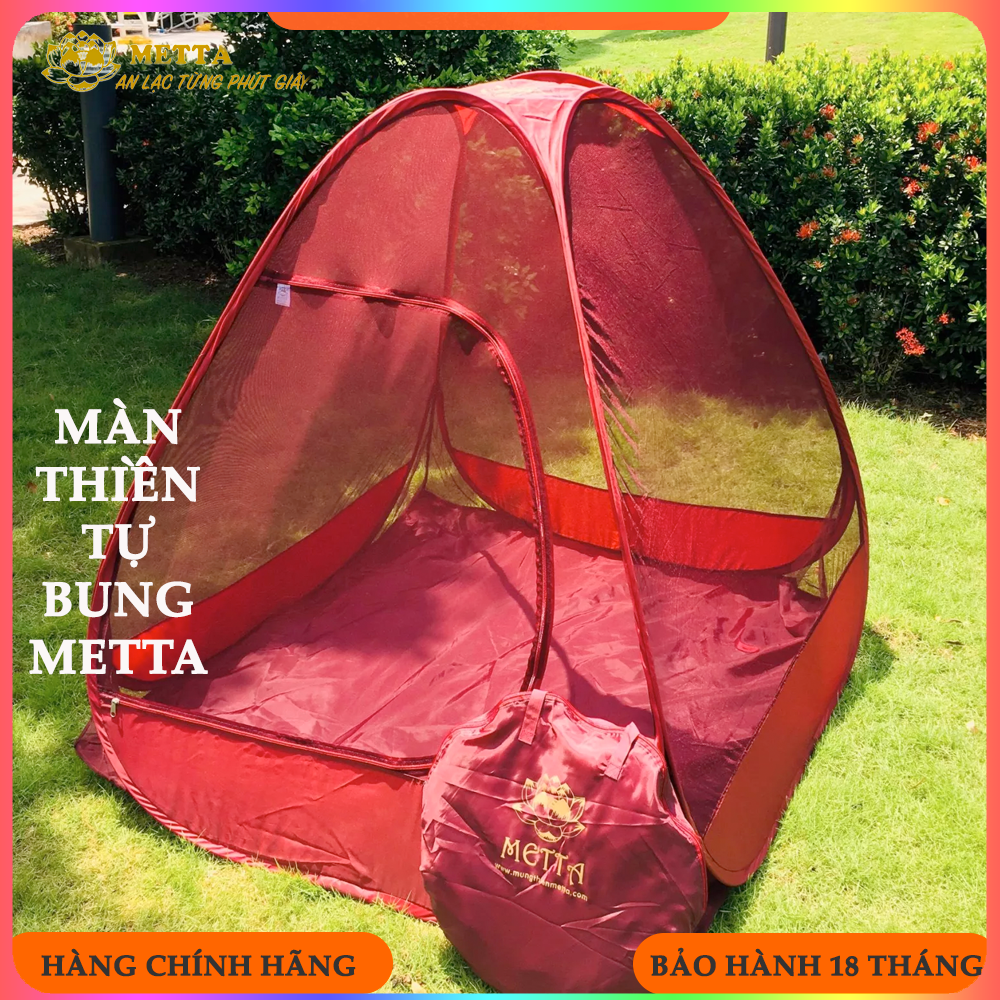 Màn Thiền Tự Bung METTA - Size 1M Vuông - BH 18 tháng - Cá Nhân - Hàng Xuất Khẩu