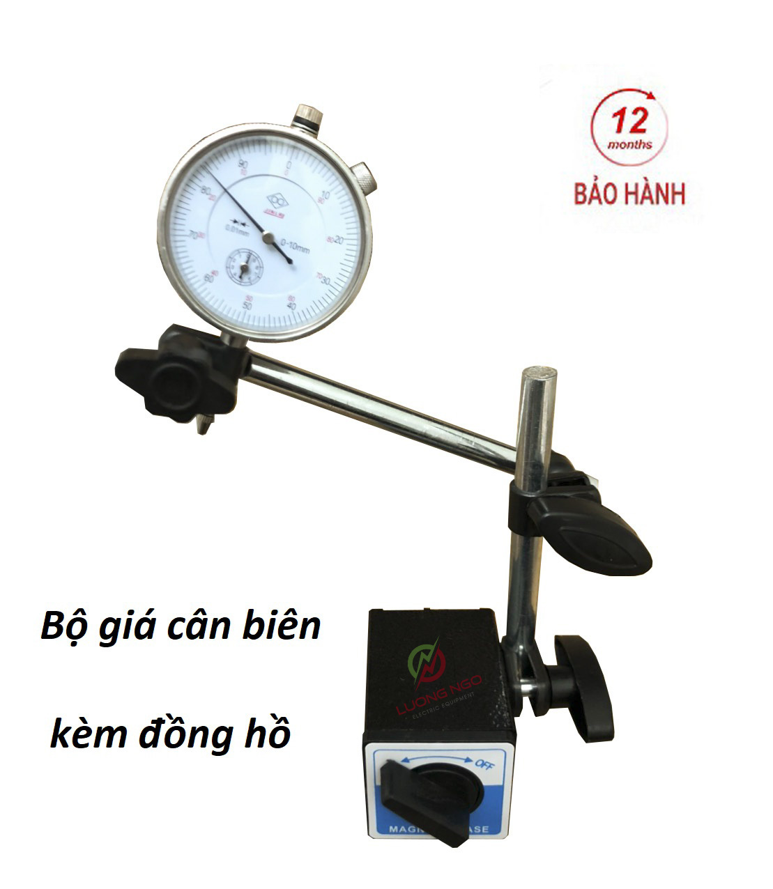Bộ đế từ và đồng hồ so - Gía cân biên kèm đồng hồ
