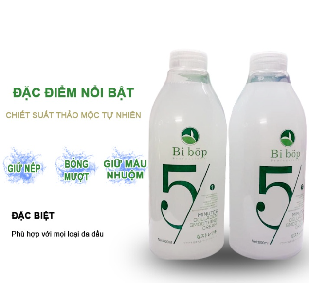 Uốn lạnh Bibop 800mL thảo mộc tự nhiên