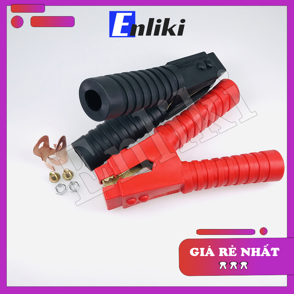 Kẹp ắc quy (acquy) 500a đỏ đen Đồng Nguyên Chất