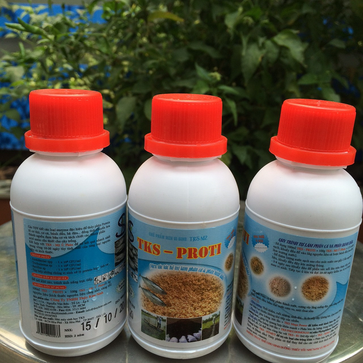[ CHAI 100ML ] PROTI: Men Xúc Tác Làm Phân Cá, Phân Bánh Dầu