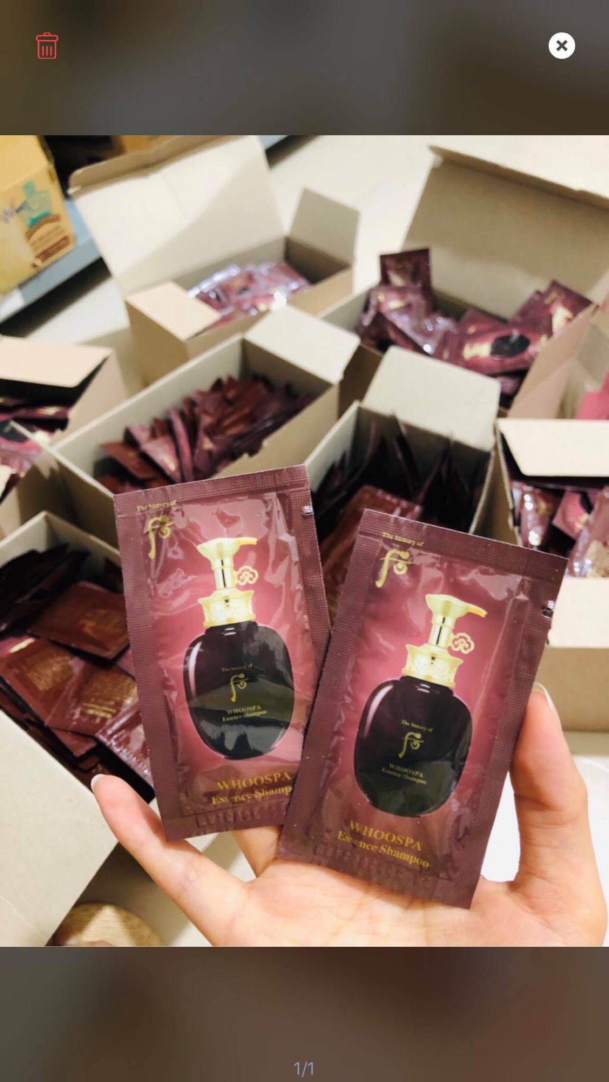 Combo 30 gói dầu gội Whoo đông y