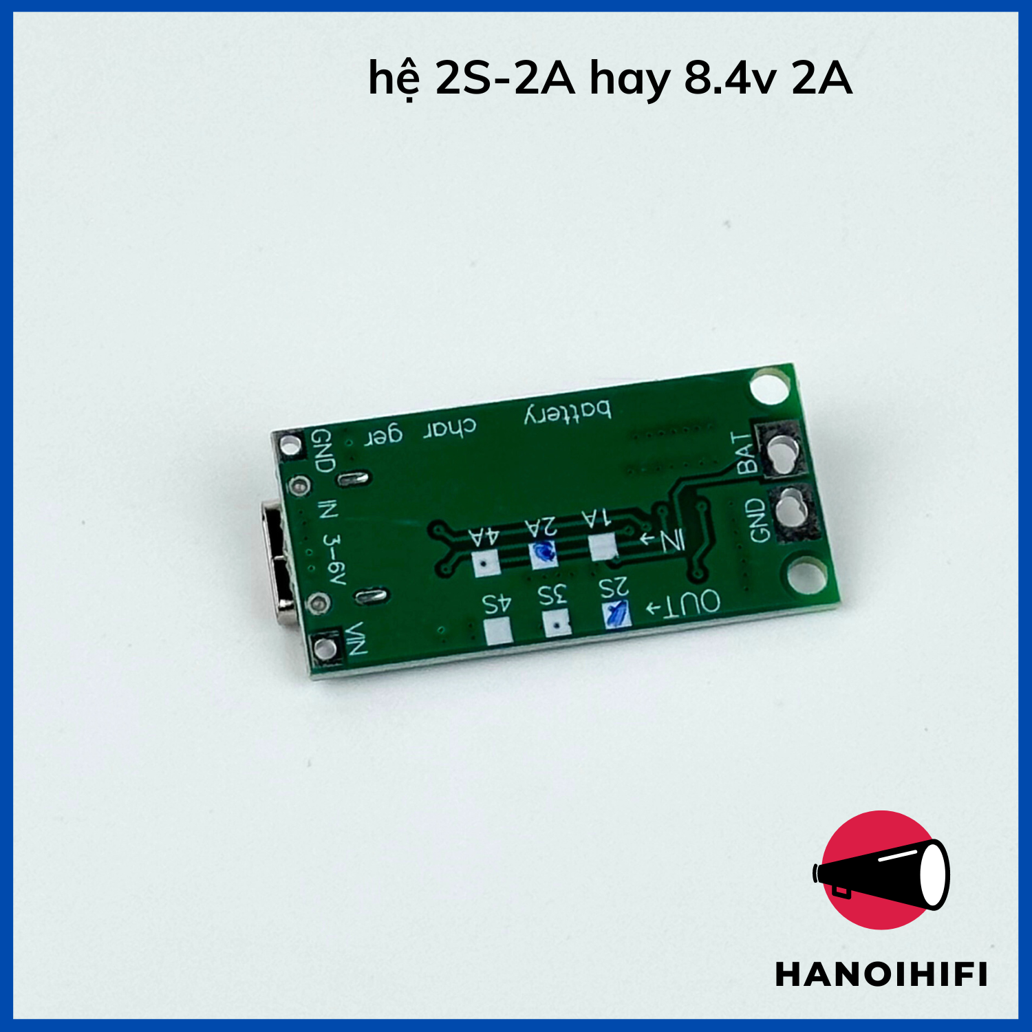Mạch sạc pin 2s 3s 4s hệ 3.7v dòng 2a đầu vào cổng type c sạc nhanh, mạch sạc tăng áp