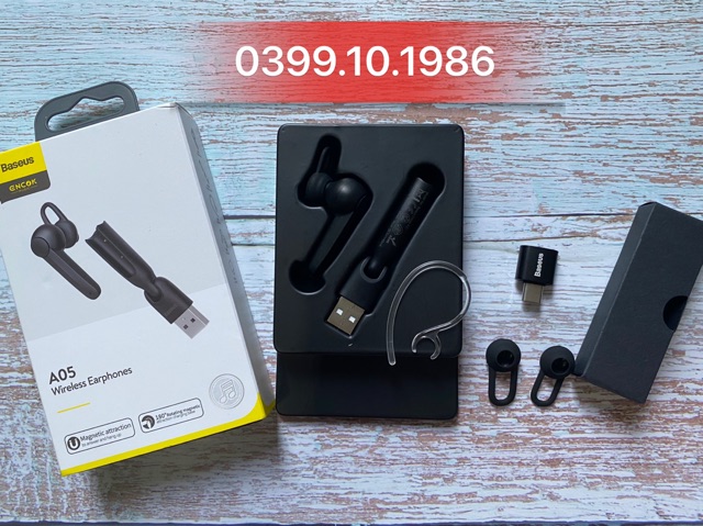 [CỰC TIỆN LỢI] Tai nghe Bluetooth 1 bên Baseus Encok A05