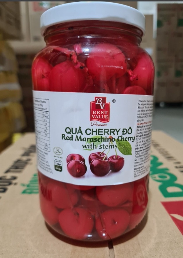 Quả cherry đỏ ngâm