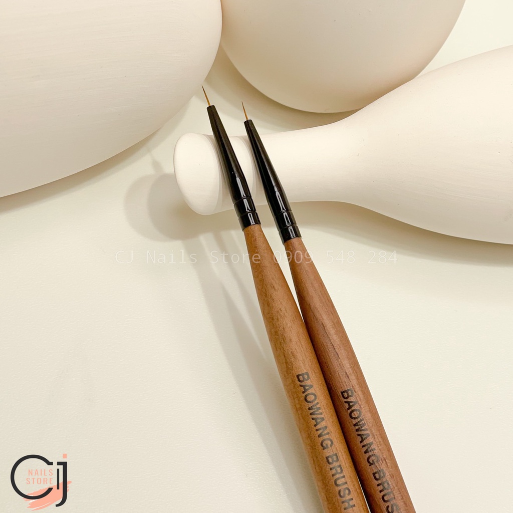 {CJ Nails Store} Cọ vẽ nét cán gỗ