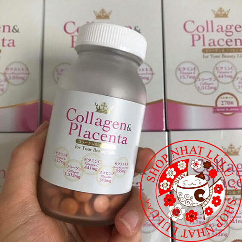 Hộp viên uống Collagen Placenta 5 in 1 date mới 270 viên ( Nhật Bản)