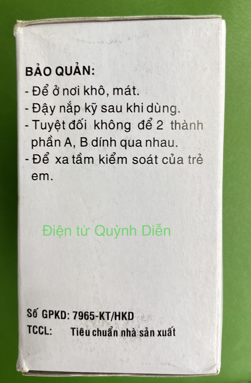 Keo EPOXY (A+B) keo TÂN PHÚ đông cứng rotor - stator