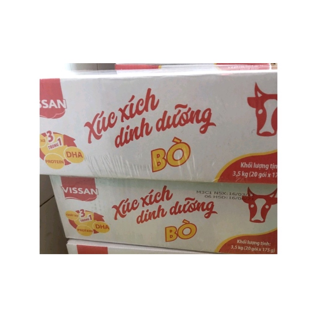 1 Thùng Xúc Xích Dinh Dưỡng VISSAN ( 20 bịch x 175g)