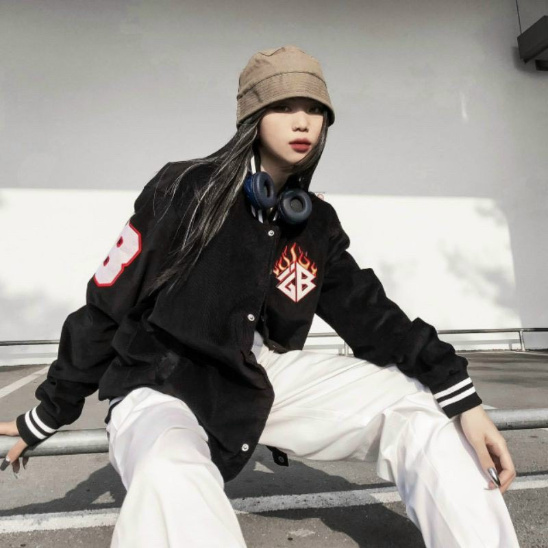 Áo KHoác Dù Bomber Nam Nữ  Ngon Lửa Phong Cách