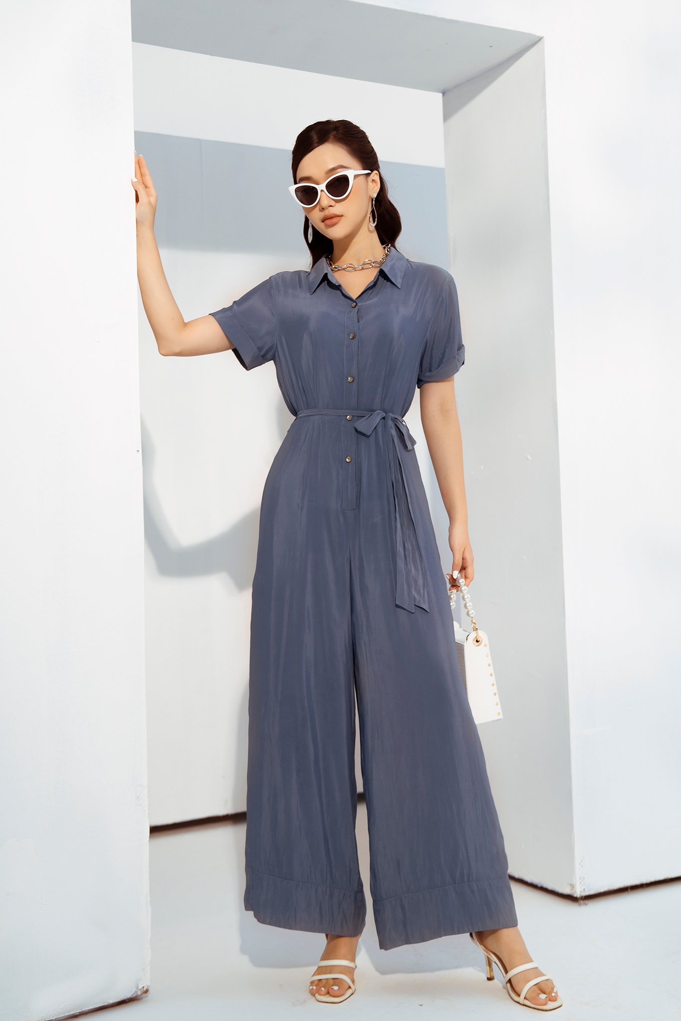 Jumpsuit dài Eva de Eva 21SJSE017X