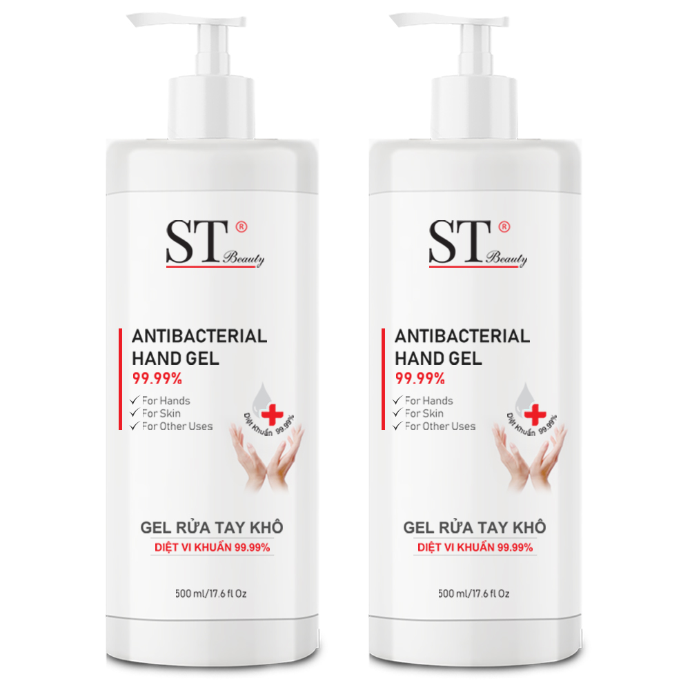 COMBO 2 Gel Rửa Tay Khô - SẠCH Khuẩn Đến 99.99% - Ngăn Ngừa Virus 500ML