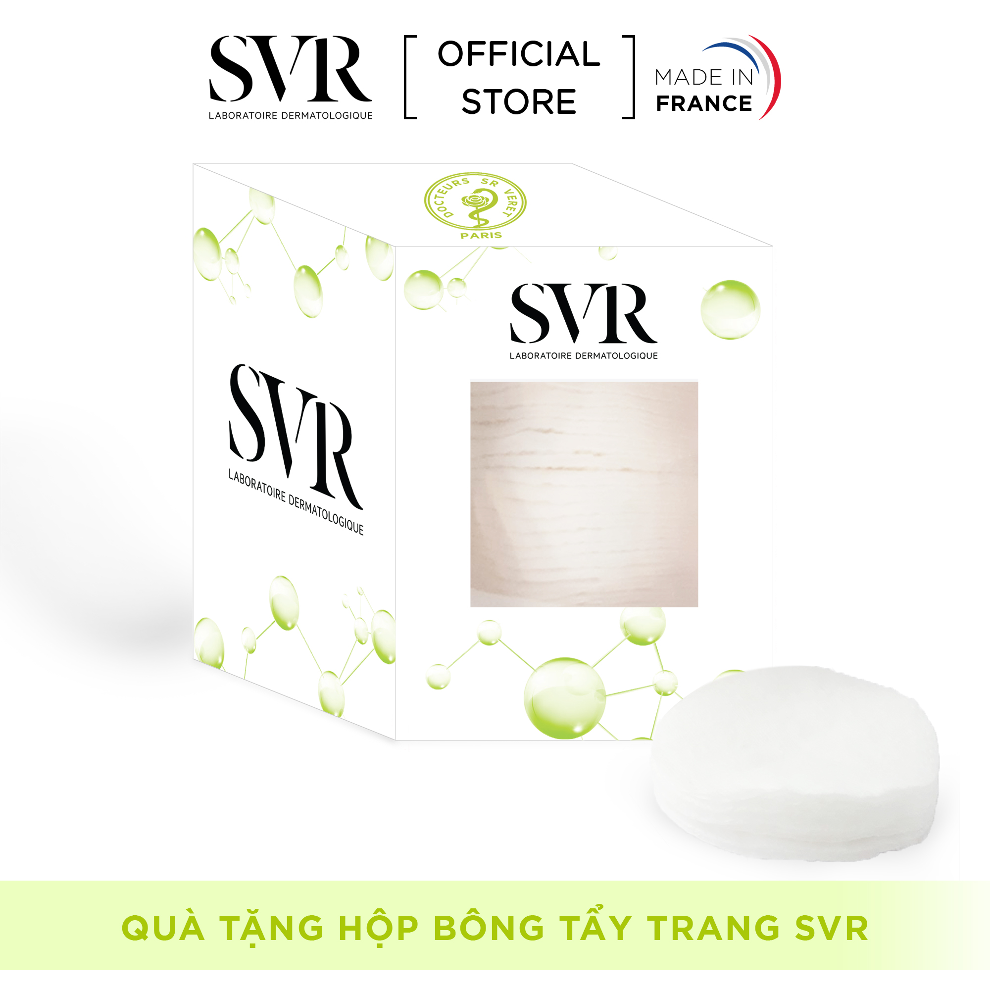 [HB Gift] Bông tẩy trang cao cấp SVR  60 miếng