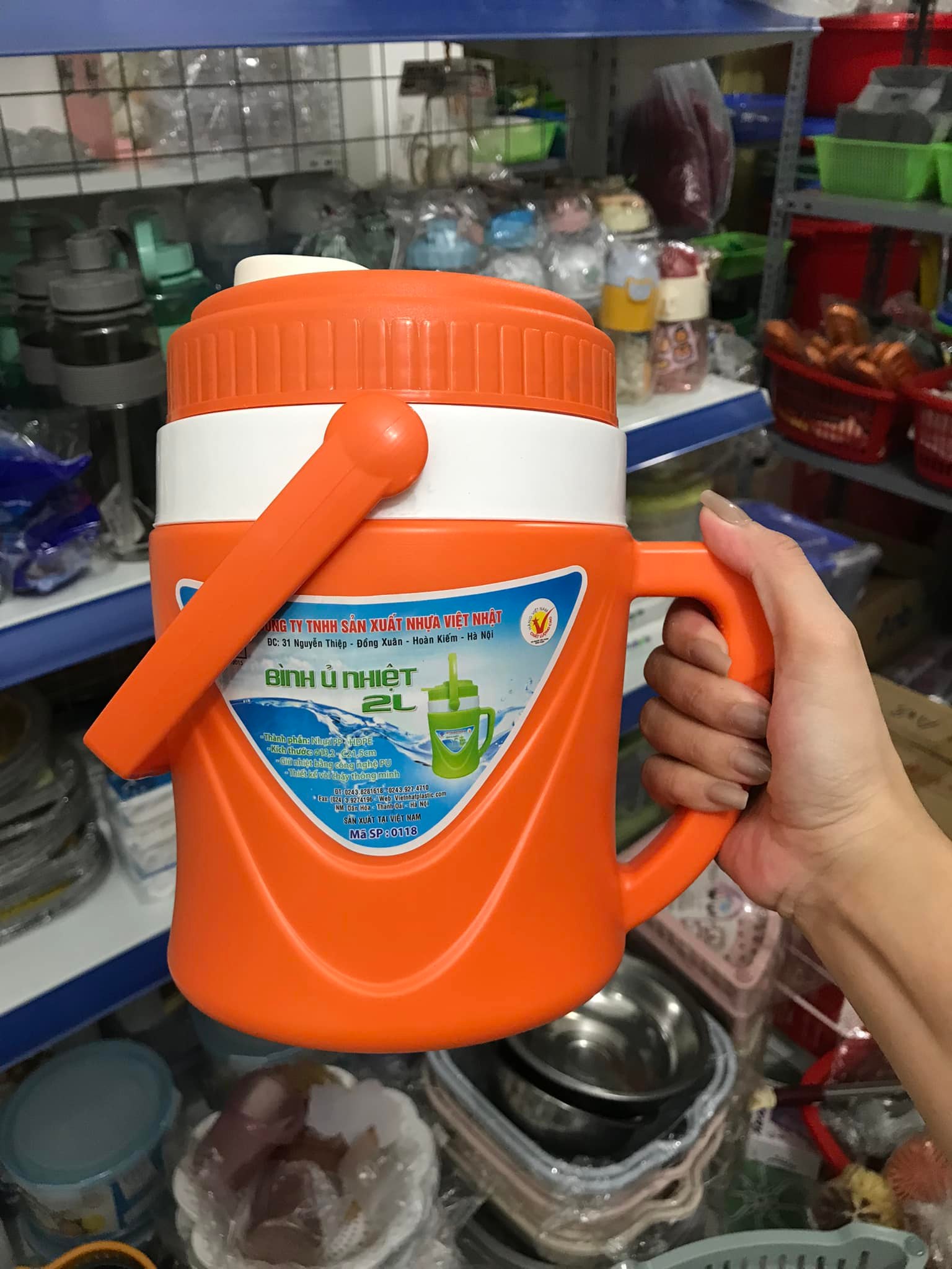 Bình ủ đá giữ lạnh (5-8 tiếng) Việt nhật 2 Lít, 3 lít, 3,8 lít