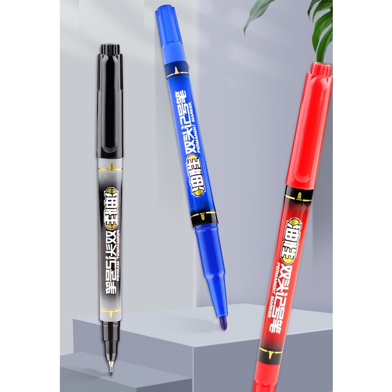 Bút dạ kính 2 đầu Baoke MP2926 Xanh/Đỏ/Đen (12/144)