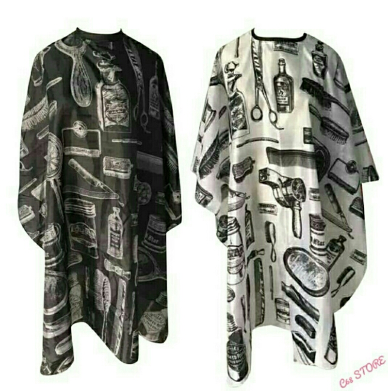 Khăn choàng tóc họa tiết BARBER TRẮNG & ĐEN Size 1m6