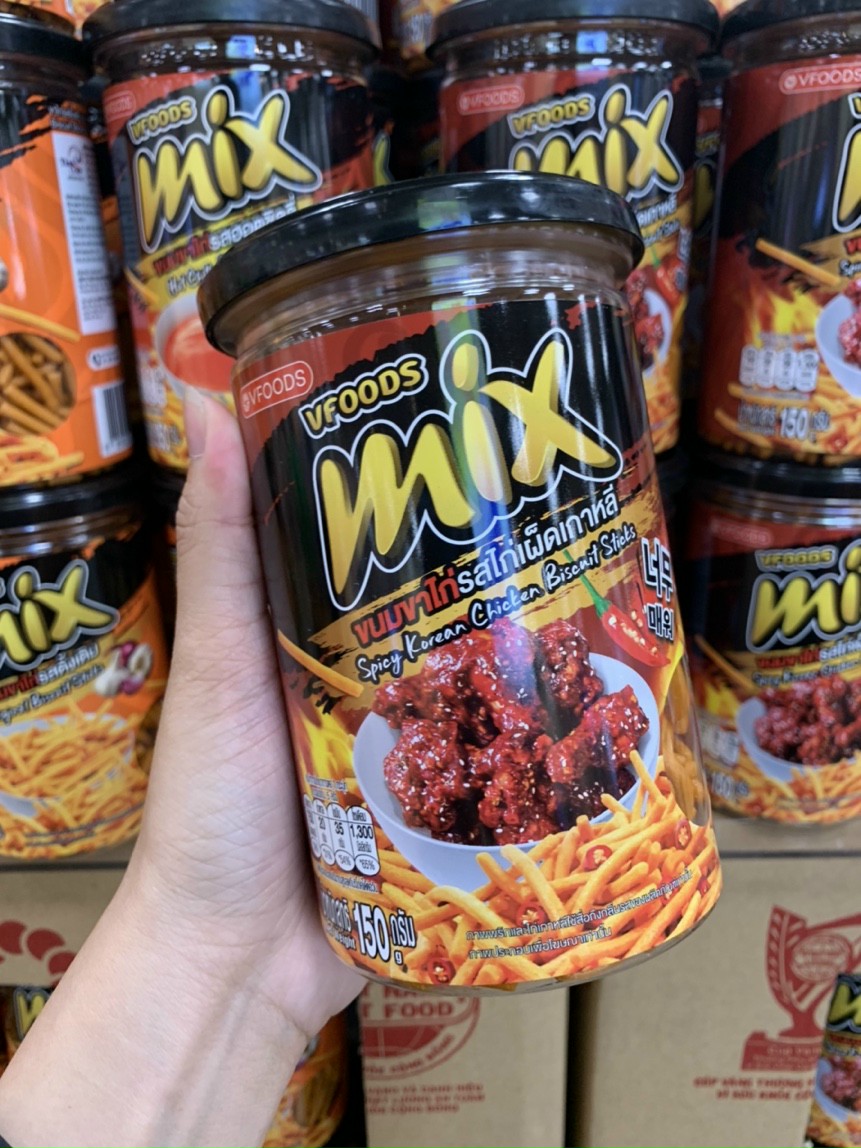 Bim bim que giòn cay MIX Thái Lan - Snack Thái (Hộp 150g)