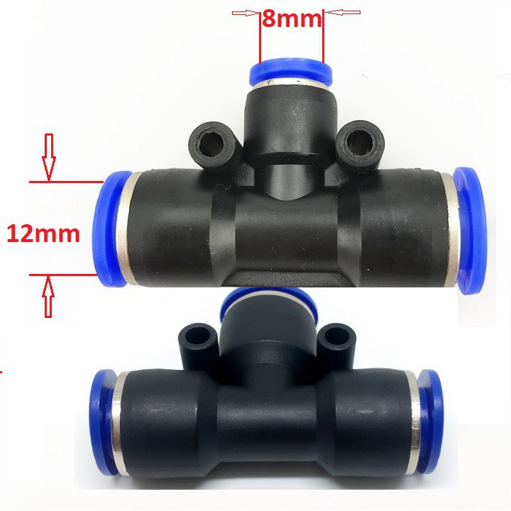 Khớp nối nhanh ống LDPE 8mm (Tê và co nối nhanh ống phun sương)