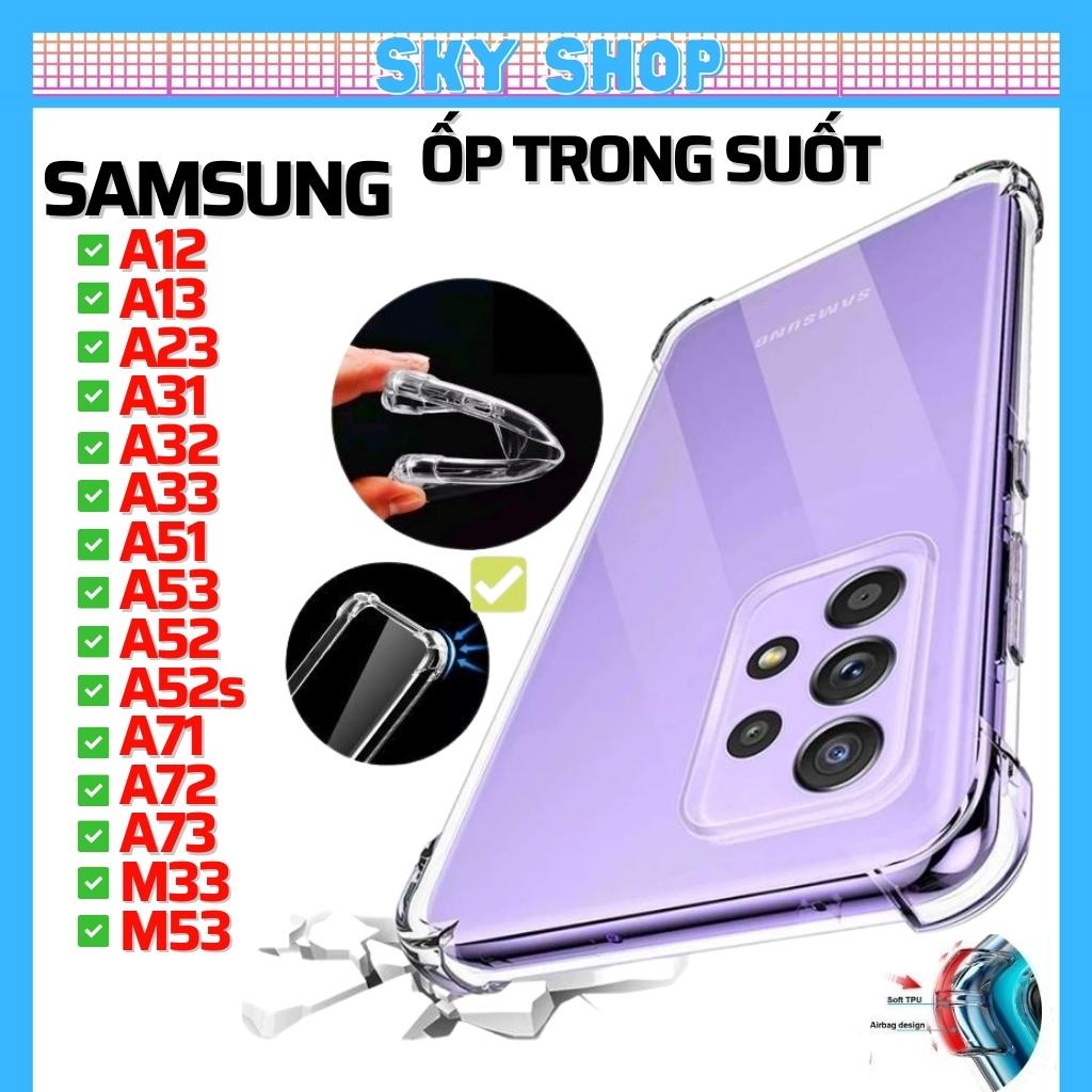 Ốp lưng samsung A13 A14 A23 A24 A34 A54 A04 A04S A71 A72 A73 A02 A02S A03 A03S A03 CORE A04e A10 A10S A11 A12 A20 A20S A21S A22 A30 A31 A32 A33 A50 A50S A51 A52 A53 A70 M12 M33 M51 M53 5G - Trong chống sốc - Bảo vệ Camera.