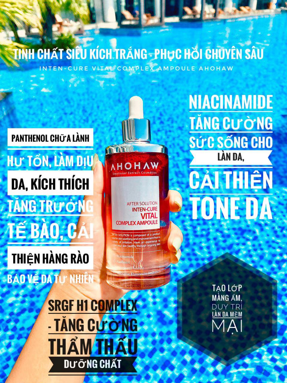 [Kèm Quà] Serum Tinh Chất Dưỡng Trắng Da AHOHWA Vital Complex Ampoule - Phục Hồi Da, Mờ Vết Thâm Mụn