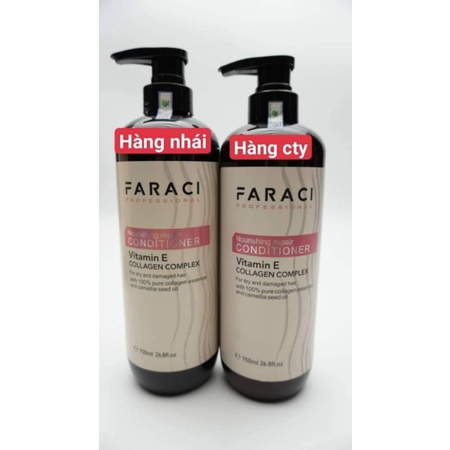 (Chính hãng công ty) Dầu Gội Xả Faraci Siêu Mềm Mượt 750ml