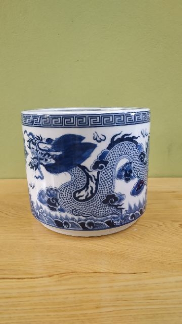 Bát hương (Lư hương) men lam bát tràng