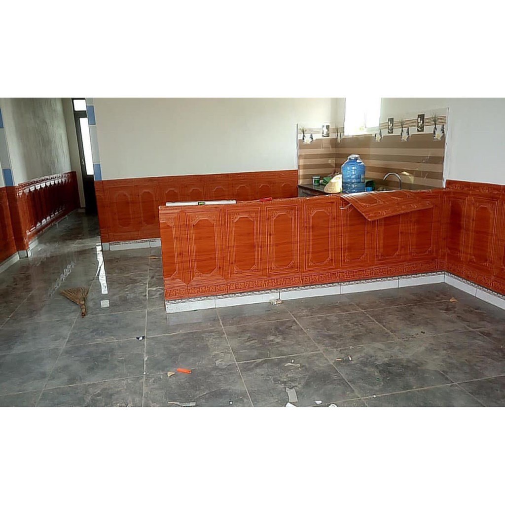 xốp dán chân tường giả gỗ