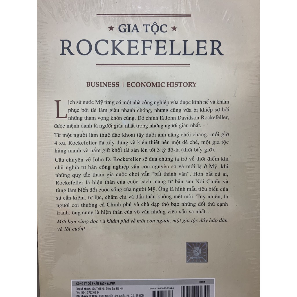 Sách - TITAN - Gia Tộc Rockefeller [ALPHABOOKS]