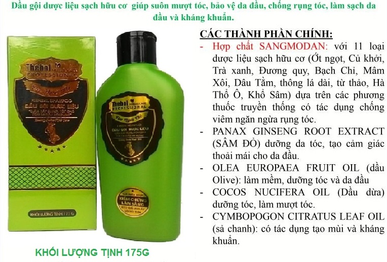 Combo 2 chai Dầu gội dược liệu thebol