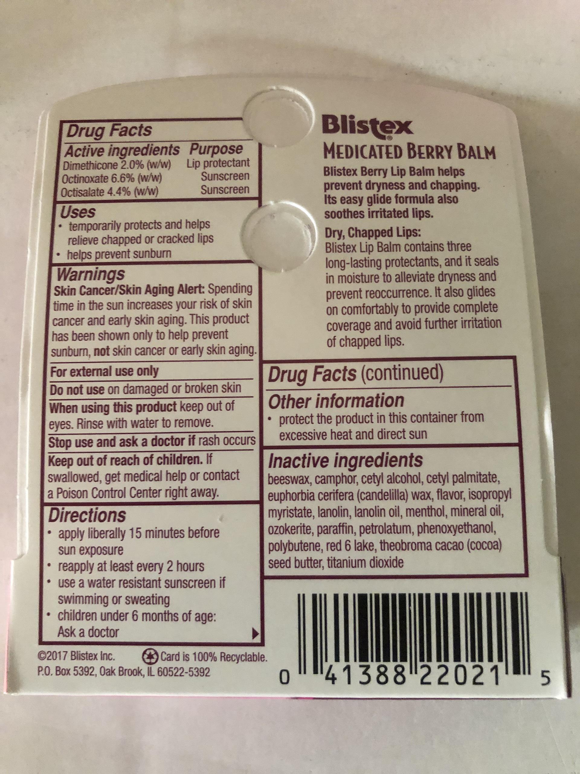 Son Dưỡng Blistex Medicated Berry Balm