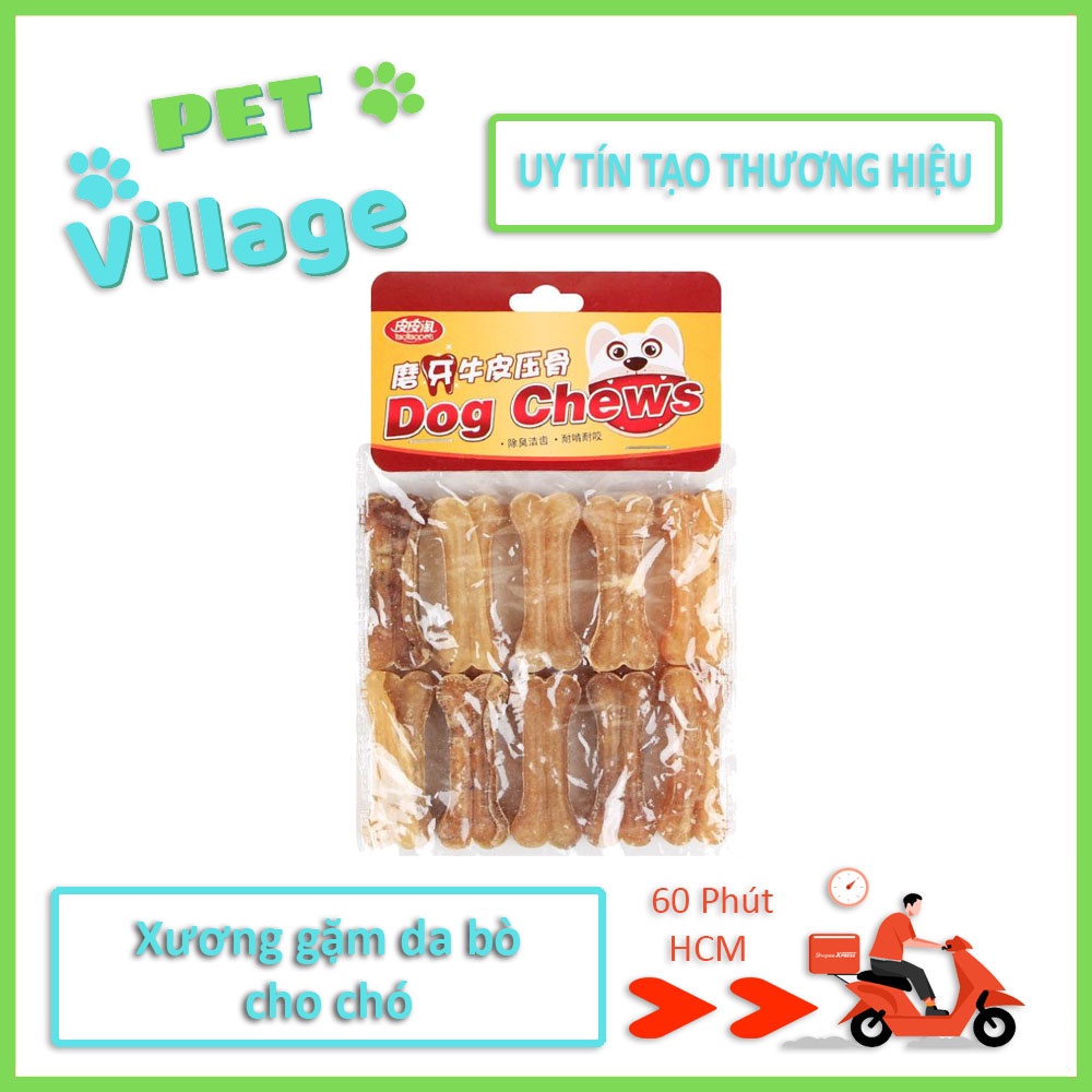 Túi xương da bò 5cm x10 chiếc cho chó gặm