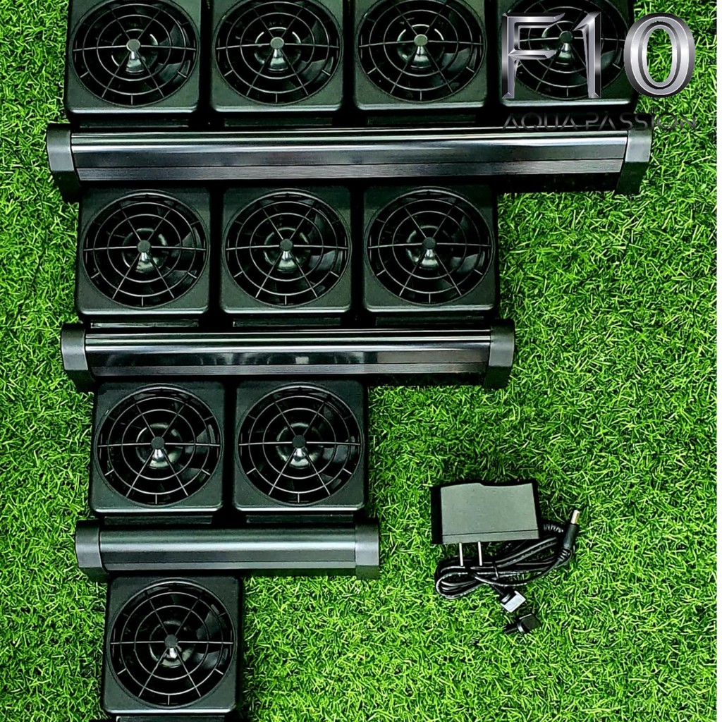 QUẠT LÀM MÁT BỂ CÁ - BỂ THỦY SINH CAO CẤP - QUẠT MẠNH SIÊU ÊM GIÁ HỢP LÝ - 4 QUẠT + Nguồn