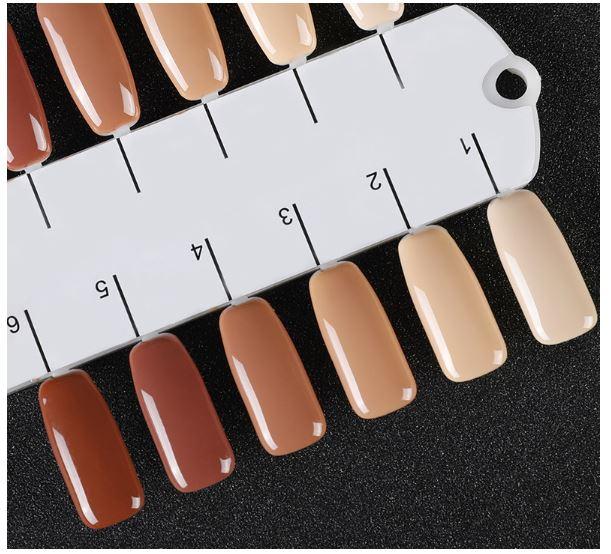 Sơn móng gel AS set 6 màu nâu sữa SZ